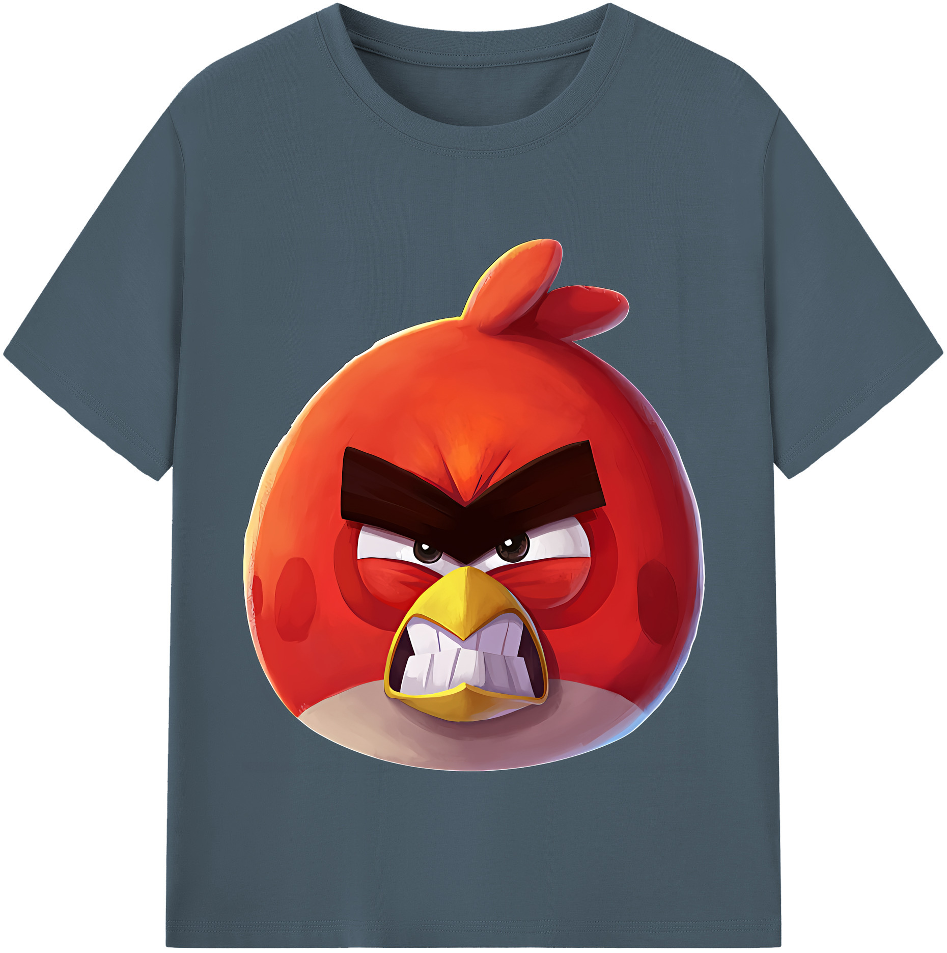 （画像用） Angry Birds アングリーバード 綿100％半袖Tシャツ（フロントプリント）